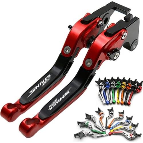 CNC aluminum Motorcycle Adjustable Folding Brake Clutch Levers For Aprilia SHIVER 750/ GT 2007-2016 2009 2010 2011 2012 2013