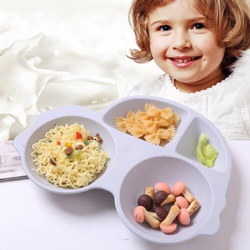 Infant Baby Dishes Cartoon Car Dishes Environmentally Separated Childrens Food Plates Kids Feeding Food Tableware Training Tray