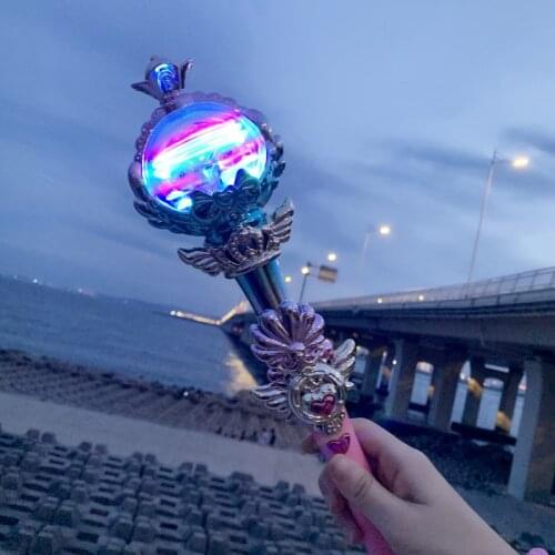 Electric Magic Wands Girls Toys LED Flashing Magician Scepter Romantic Music Princess Magic Sticks Educational Toys For Children