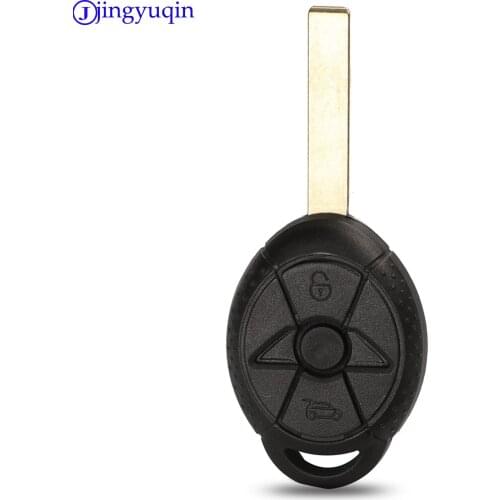 Jingyuqin 10ps Remote Car Key Shell Case Cover Fob For BMW Mini Cooper S R50 R53 Old 3 Buttons Styling