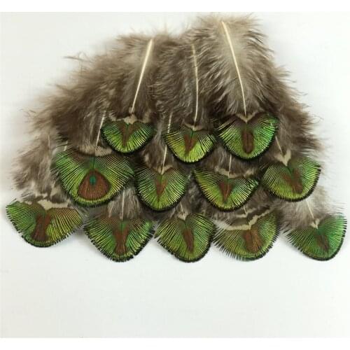Beautiful 10 Pcs/Lot Natural Pheasant Peacock Feather 3-7CM 1-3inch Chicken Feathers for Crafts diy jewelry accessories Plumes