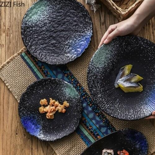 Creativity Ceramic Sushi Steak Plate Dessert Cake Breakfast Plate Japanese Home Kitchen Restaurant Tableware Fish Plate