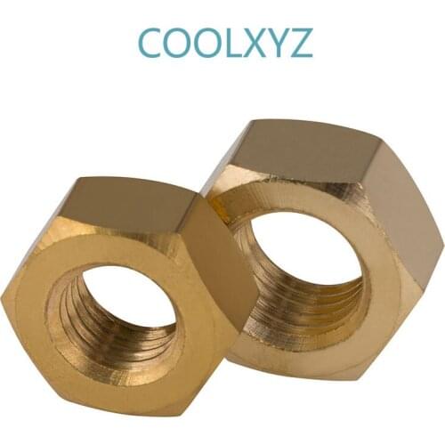 Factory Direct GB6170 Copper Hexagon Nut Copper Nut Copper Nut Screw Cap M1.4-M10 10PCS
