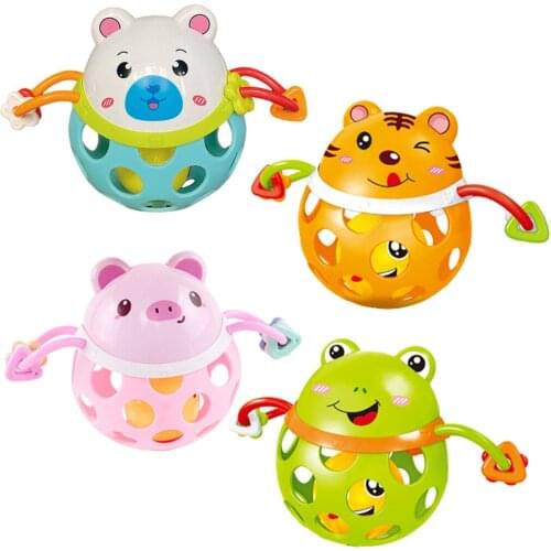 Cute Baby Rattle Toys Soft Animal Rattles Ball Educational Toys For Children Newborn Toys for 0-12 Months Babies