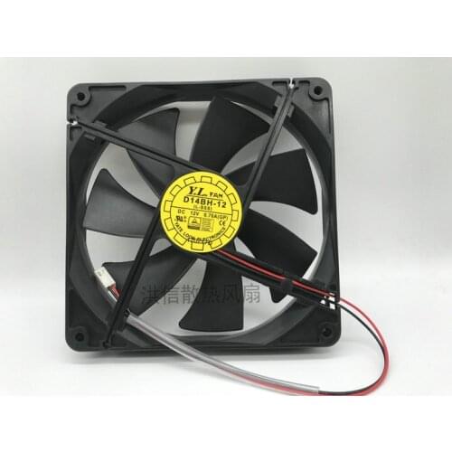 Original yaln fan 14025 d14bh-12 DC12V 0.70a 14cm fan