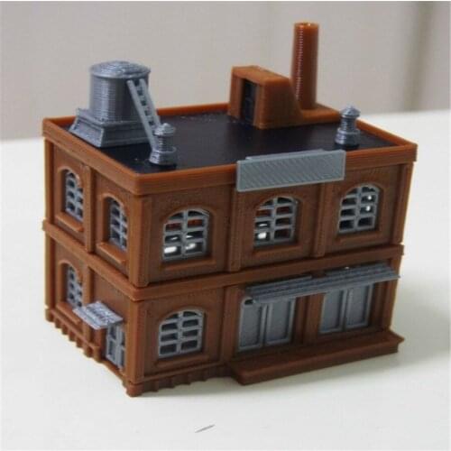 Train railway model scene N ratio 1:160 industrial wind factory warehouse office building floor stackable