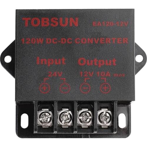DC 24V to DC 12V 10A 120W Converter Transformer Step Down Buck Module Voltage Regulator Power Supply for LED TV Solar Cameras