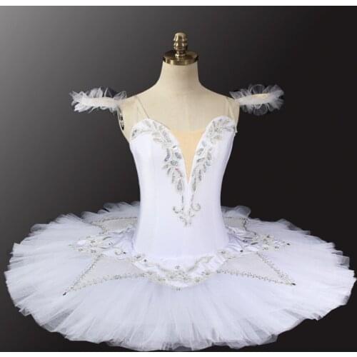 Professional ballet tutu skirt Raymonda, Paquita white swan lake ballet costumes classical ballet pancake tutus dress