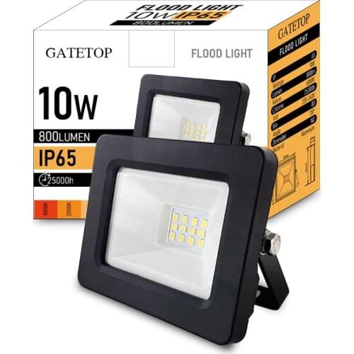 10W Floodlight IP65 Dust-Proof Waterproof Outdoor LED Light 220-240V High Lumen for Garden Courtyard Street