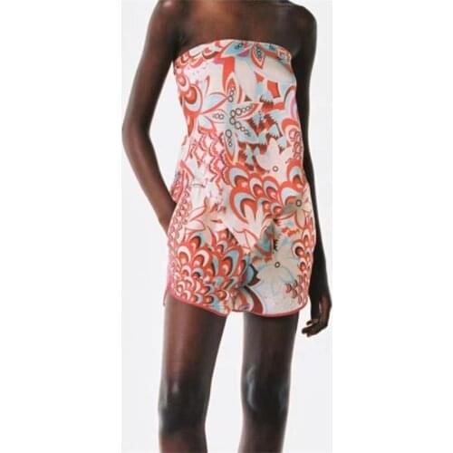 MESTTRAF Women 2021 Fashion With Buttons Floral Print Shorts Vintage High Elastic Waist Female Short Pants