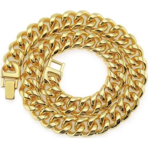 Sumitong Trend Personality Domineering Thick Chain Cuba Chain Accessories Nightclub Bubble Bar Personality Jewelry Necklace
