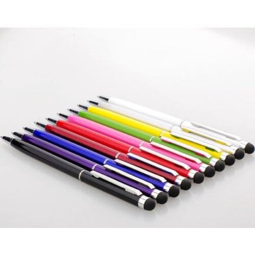 High quality 2 in 1 ball point Stylus Touch Pen for Ipad Itouch Iphone 3/4G/4S for Cellphone Mobile Tablet PC