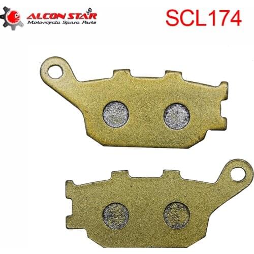 Alconstar- Motorcycle Rear Brake Pads for Honda CB400 CBF600 NC700 CBF1000 for Kawasaki EN650 Z750 Z1000 for Suzuki