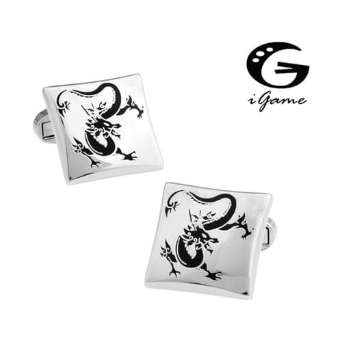 IGame Factory Supply Retro Dragon Cuff Links Quality Brass Material Free Shipping