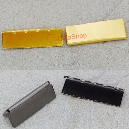 1" 25mm 100 pcs / Lot Nickel Belt Buckle End Tip for Webbing Tag Bag Gold Gun Black choice F171C8 F171E1 Free Shipping