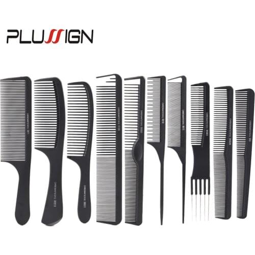 1Pcs/Lot Hair Salon Rat Tail Comb Travel Hair Brush Black Hairdresser Comb Hair Styling Tools Detangler Brush For Curly Hair