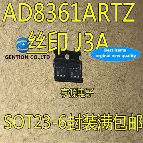10Pcs AD8361ARTZ AD8361ART AD8361 Silkscreen J3A SOT23-6 in stock 100% new and original