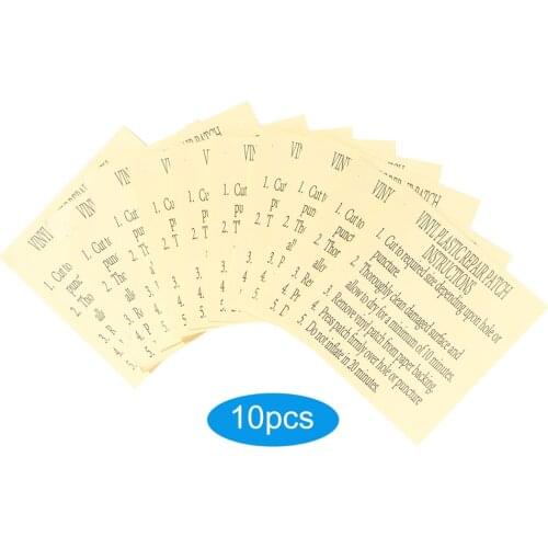 10pcs PVC Adhesives Float Repair Patch Glue Kit Adhesive Waterproof Pool Liner Repairing Inflatable Pools Float Air Bed Dinghies