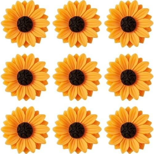 20pcs Flower Resin Cabochons Craft Handmade phone case Decoration for Jewelry Making DIY Hairpin Brooch Accessories