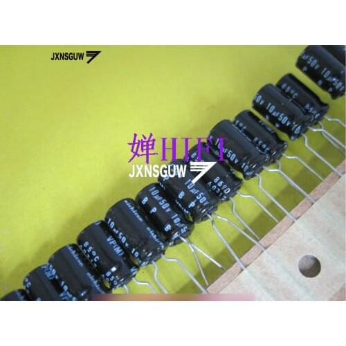 20PCS NICHICON BP 50V10UF 6.3X11MM 10UF 50V original audio Aluminum electrolytic capacitor 85 degrees 10uF/50V
