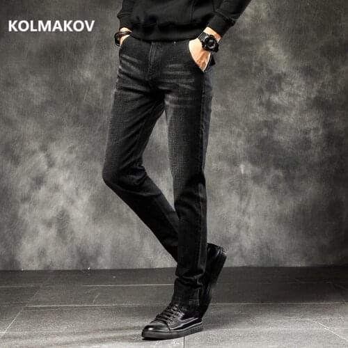2020 spring autumn High Quality men Jeans Black Classic Fashion Designer Denim Skinny Jeans mens casual Slim Fit Trousers