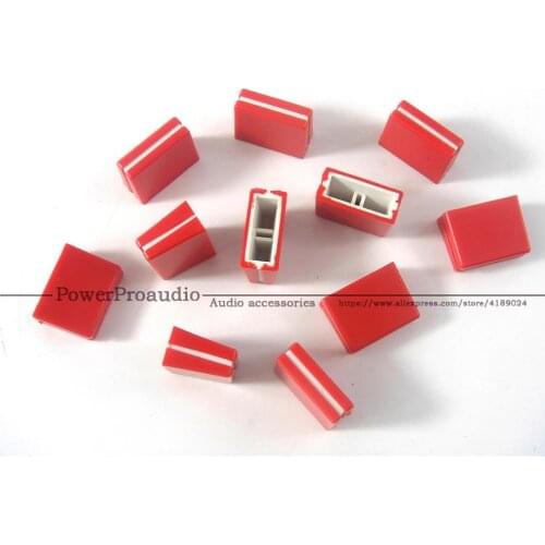 21pcs/lot Channel Crossfader potentiometer Fader Cap Knob For PIONEER DJM-250 350 400 600 700 800 Mixer red color