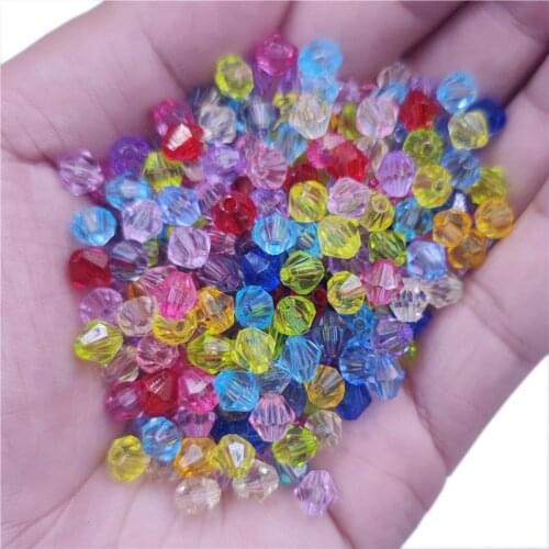 300 Pieces Of Transparent Acrylic Drop Candy Color Beads, Used For DIY Making Handmade Necklaces And Bracelets Material 4-10 mm