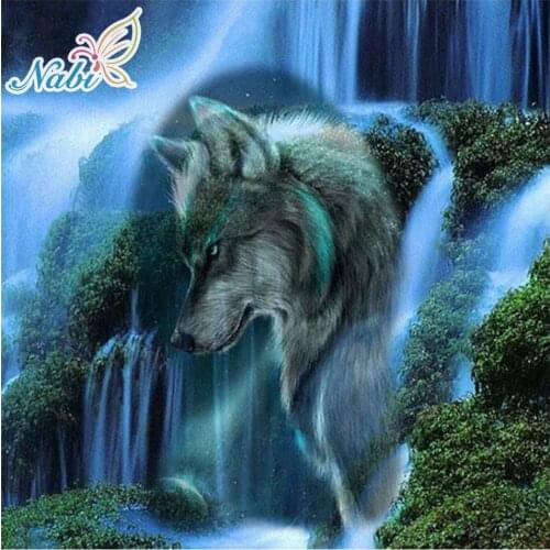 5d diy diamond painting full square Diamond embroidery animals wolf - diamond mosaic diamond paint 470DD