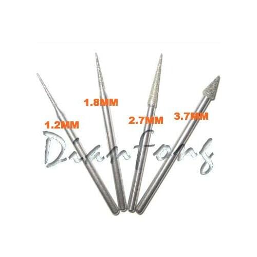 RZ3S HP Diamond Bur For Dental Lab Polishing Machine 20 PCS/Pack Taper Conical End Low Speed Diamond Bur