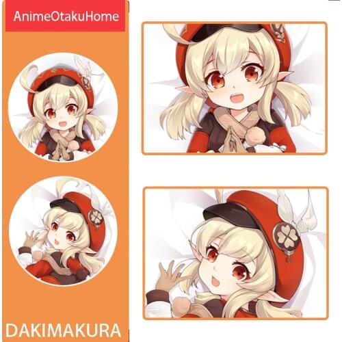 Anime Genshin Impact Klee Sexy Lovely Girl Throw Pillow Cover Hugging Pillowcase Otaku Bedding Decoration Dakimakura Pillow Case