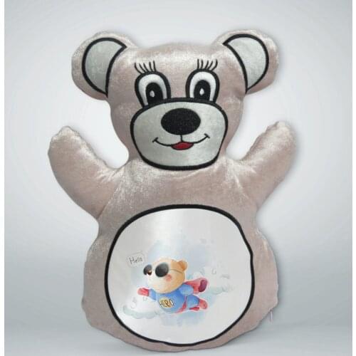 BK Gift Super Teddy Bear Design Cream Teddy Bear Yastık-1