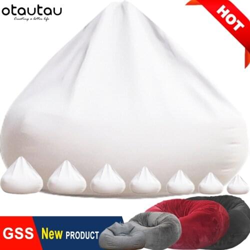 OTAUTAU Big XXL Sofa Cover Bean Bag Inner Wash Bag Giant Beanbag Ottoman Puff Storage Dustproof Seat Chair Pouf Lounge Furniture