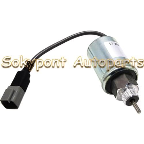 Fast Free Shipping 12V Fuel Shutoff Solenoid Valve for J-CB Per-kins 8000 8008 8014 8016 1pc
