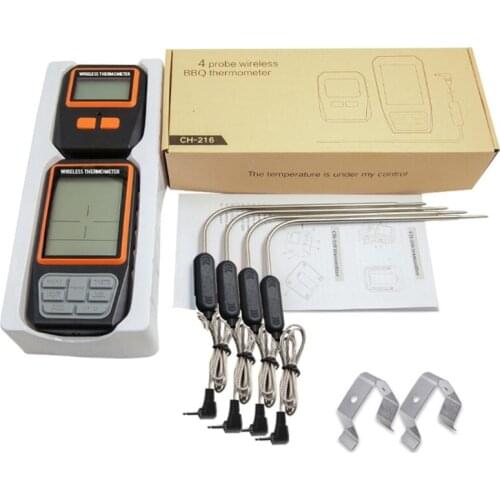 Digital Remote Food Cooking Meat Thermometer for BBQ Grill Smoker Oven Kitchen