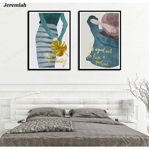 Home Living Room Decoration Painting Girl Color Painting Poster HD Print Art Canvas Wall Painting Nordic Modern Abstract Mural