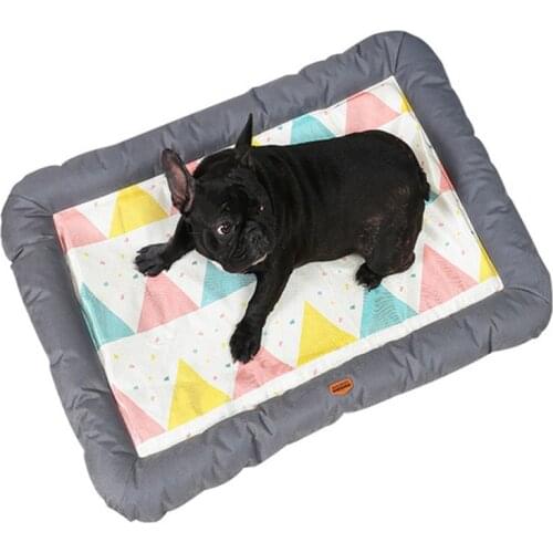 Pet Cooling Bed Dog Ice Mat Summer Pad Sleeping Mats For Doggy Cat Pets Kennel Top Quality Cool Cold Silk Bed For Kitty Puppy
