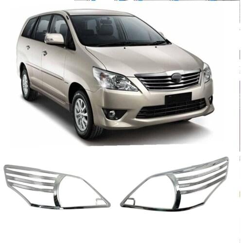 For Toyota INNOVA 2012-2014 ABS chrome-plated headlight bright frame Headlight decorative bright frame Car Accessories