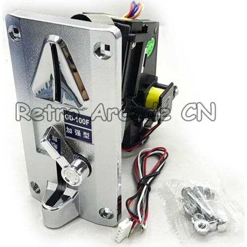 GD-100F Plastic Panel Electronic Coin Acceptor CPU Comparison Multi Coin Selector Mechanism Arcade Games Machines Parts