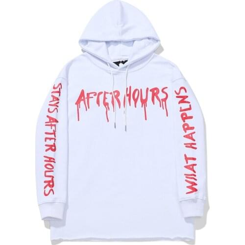 VLONE Hoodies Female Couple Loose Street Sweatshirts Hip Hop Trend Mens Cotton Casual Letter Printing V9565