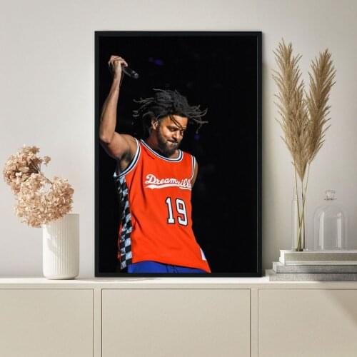 J. Cole Poster Hip Hop Rapper Pop Music Star Album Canvas Print Art Wall Painting Home Decoration Gift