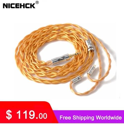 NICEHCK C4-2 Cable 5N Silver Plated Copper and Copper-Silver Alloy Mixed 3.5/2.5/4.4mm MMCX/0.78mm/QDC/NX7 Pro 2Pin For TFZ NO.3