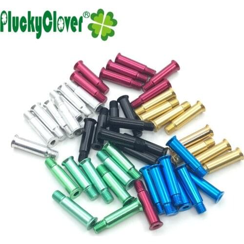 8pc Skate Axle Aluminium Roller Skate Screw Bolts 34mm Colorful Inline Skate Shoe frame Nail Scooter Speed skate Screw adult kid