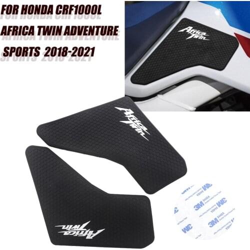 Motorcycle Non-slip Side Fuel Tank Stickers Waterproof Pad Rubber Sticker For Honda Africa Twin CRF1000L Adventure Sports 2018