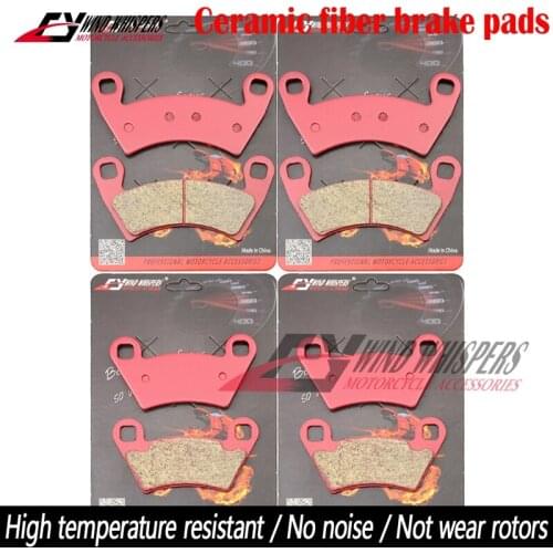 Motorcycle Ceramic Front Rear Brake Pads For Suzuki TV 250 RGV 250 GSXR400 (GK73A) 1988-1990 GSXR600 1997-2003 TL1000 1997-2001