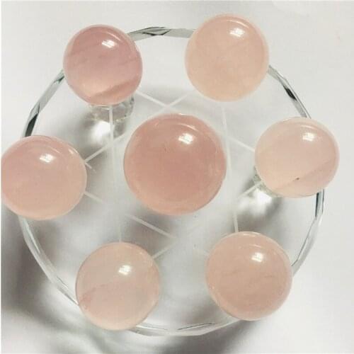 Natural pink Ball CRYSTAL Seven star array HEALING