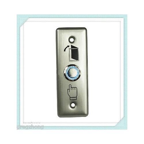 Stainless Steel Blue Backlight Normally open Access control Exit PUSH Button