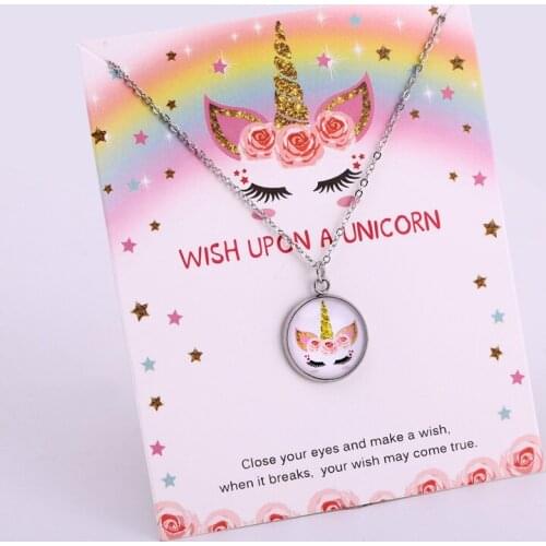 Unicorn Horse Chain Necklaces Best Friends Women Girls Jewelry Party Friendship Christmas Gift Drop Shipping