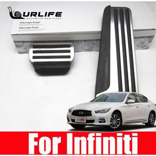 Foot Rest Pedal Cover Pads For Infiniti Q50 Q60 Q70 Qx50 Qx70 G25 G35 G37 M25 Ex Fx Car Styling Accessories