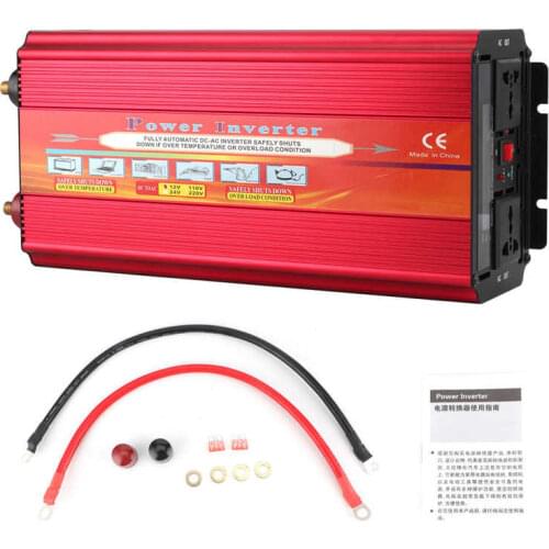 Power Converter Car Inverter LCD Display for Outdoor Travel Home Use