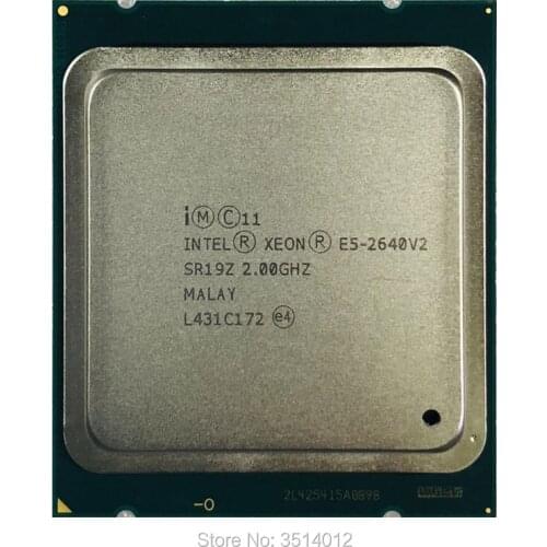 Intel Xeon E5-2640v2 E5 2640v2 E5 2640 v2 2.0 GHz Eight-Core Sixteen-Thread CPU Processor 20M 95W LGA 2011